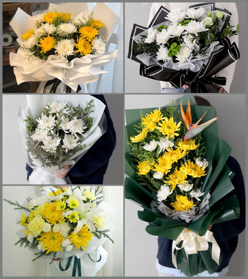 江苏泰州泰兴市广陵镇新圩村白事花束代送